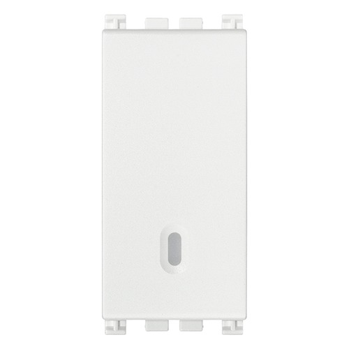 Deviatore 1P 16A Illuminabile Bianco